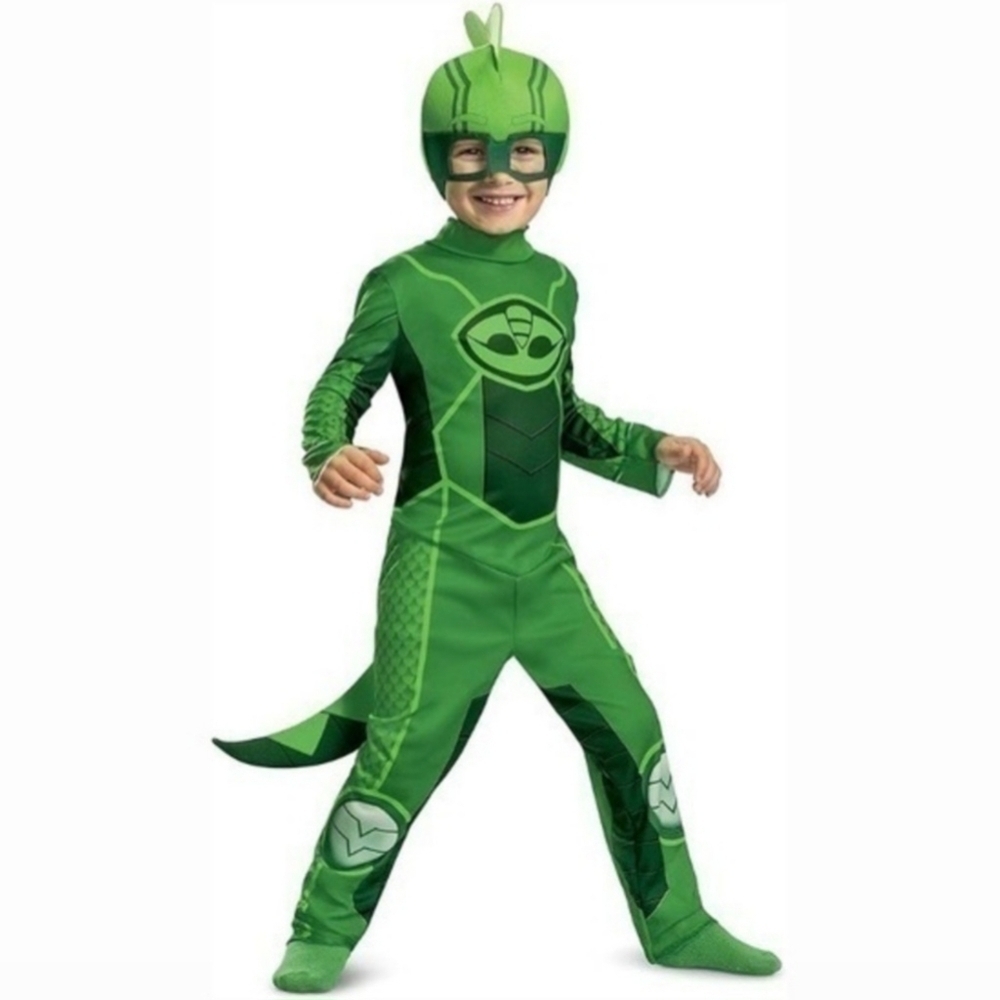 NWT DISGUISE PJ Masks Gekko Megasuit Toddler 3T-4T Halloween Costume Cosplay New